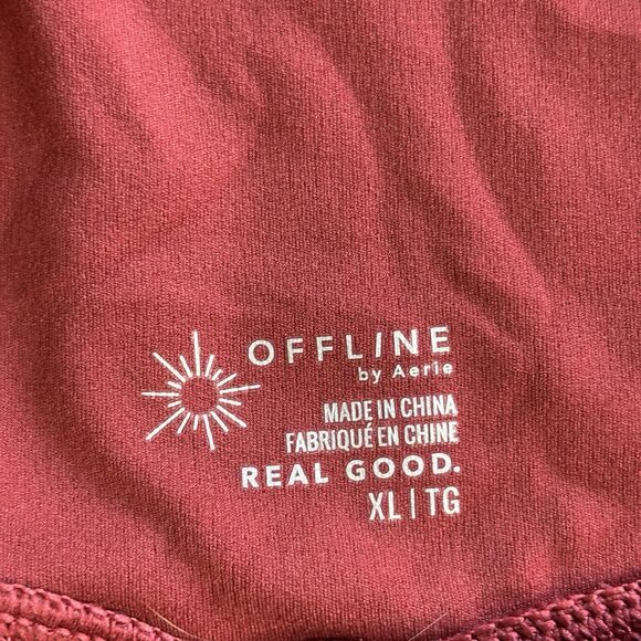 Offline By Aerie Women's Real Me Flowy Shorts Rust X-Large NEW! - Picture 7 of 8